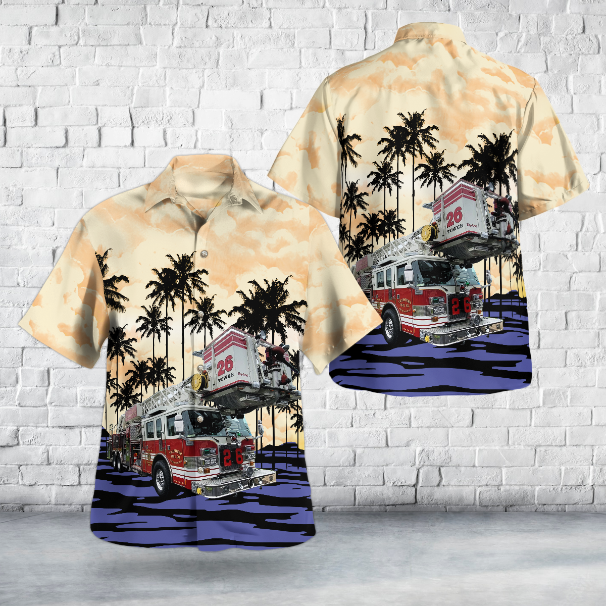 Hagerstown, Maryland, Volunteer Fire Company of Halfway Hawaiian Shirt