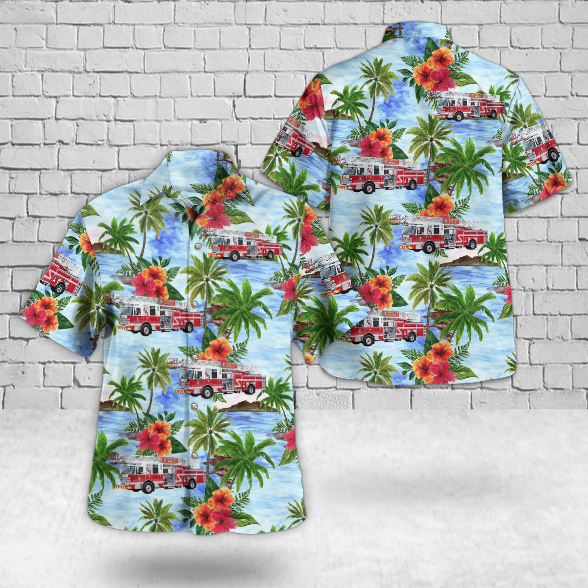 Halton Hills, Ontario, Halton Hills Fire Department Hawaiian Shirt