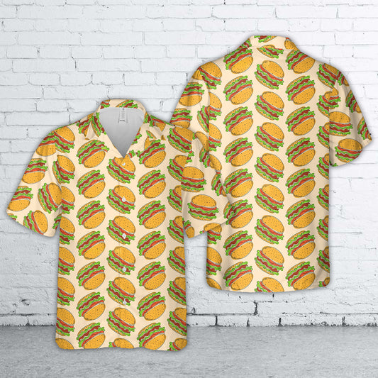 Hamburger Hawaiian Shirt