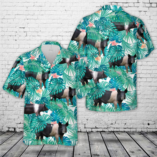 Hampshire Sow Pig Hawaiian Shirt