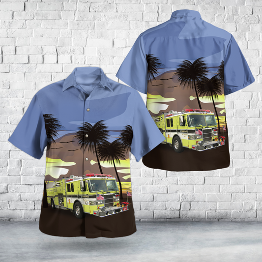 Han-Le-Co Fire Department, Allentown, Pennsylvania Hawaiian Shirt