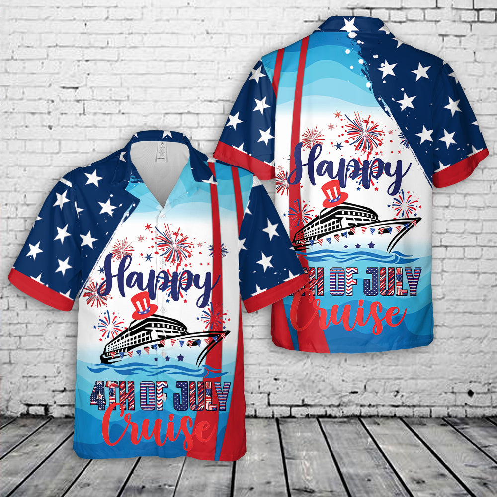 Happy 4th Of July Cruise Hawaiian Shirt