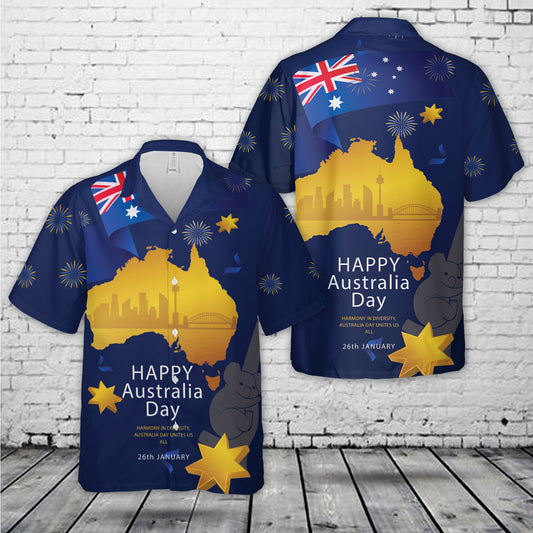 Happy Australia Day 3 Hawaiian Shirt