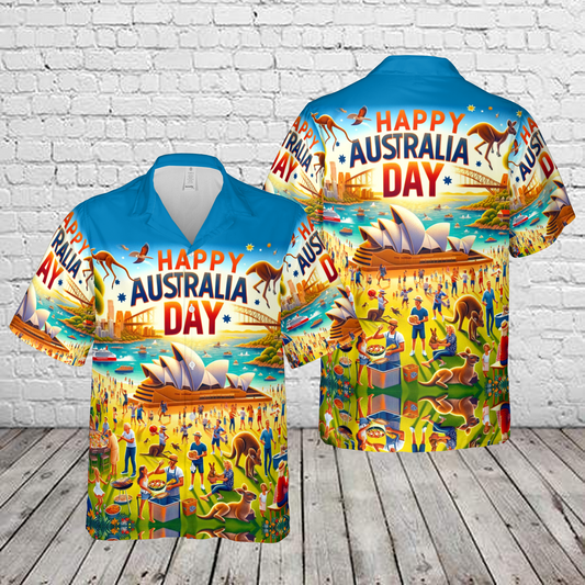 Happy Australia Day Hawaiian Shirt