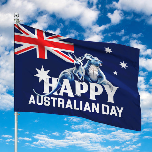 Happy Australia Day House Flag