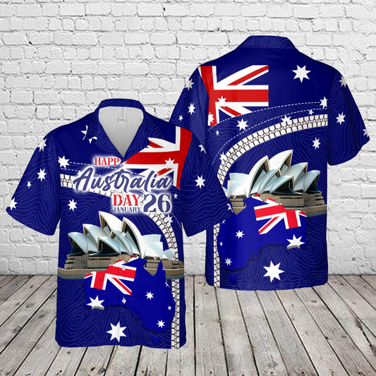 Happy Australia Day January 26 Hawaiian Shirt