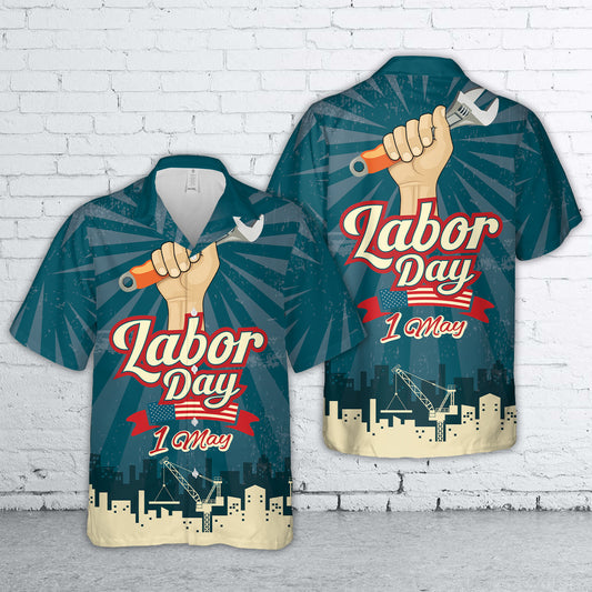 Happy Labor Day American Hawaiian Shirt