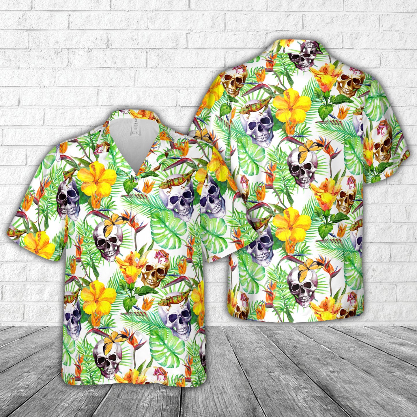 Hawaiian Skull Pattern Hawaiian Shirt