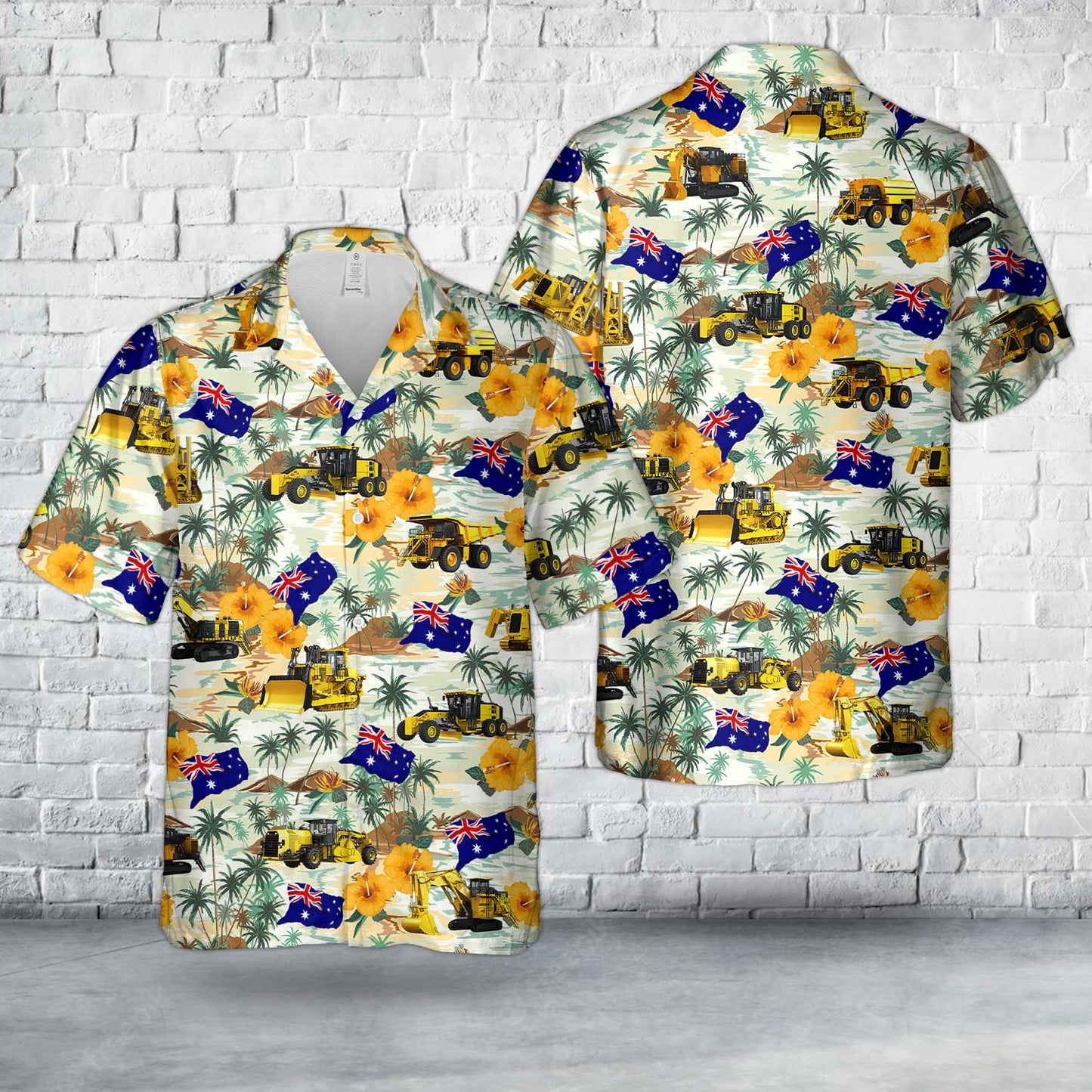 Heavy Mining Equipment Australia Hawaiian Shirt