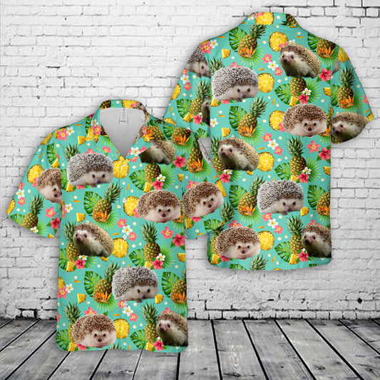 Hedgehog Tropical Hawaiian Shirt