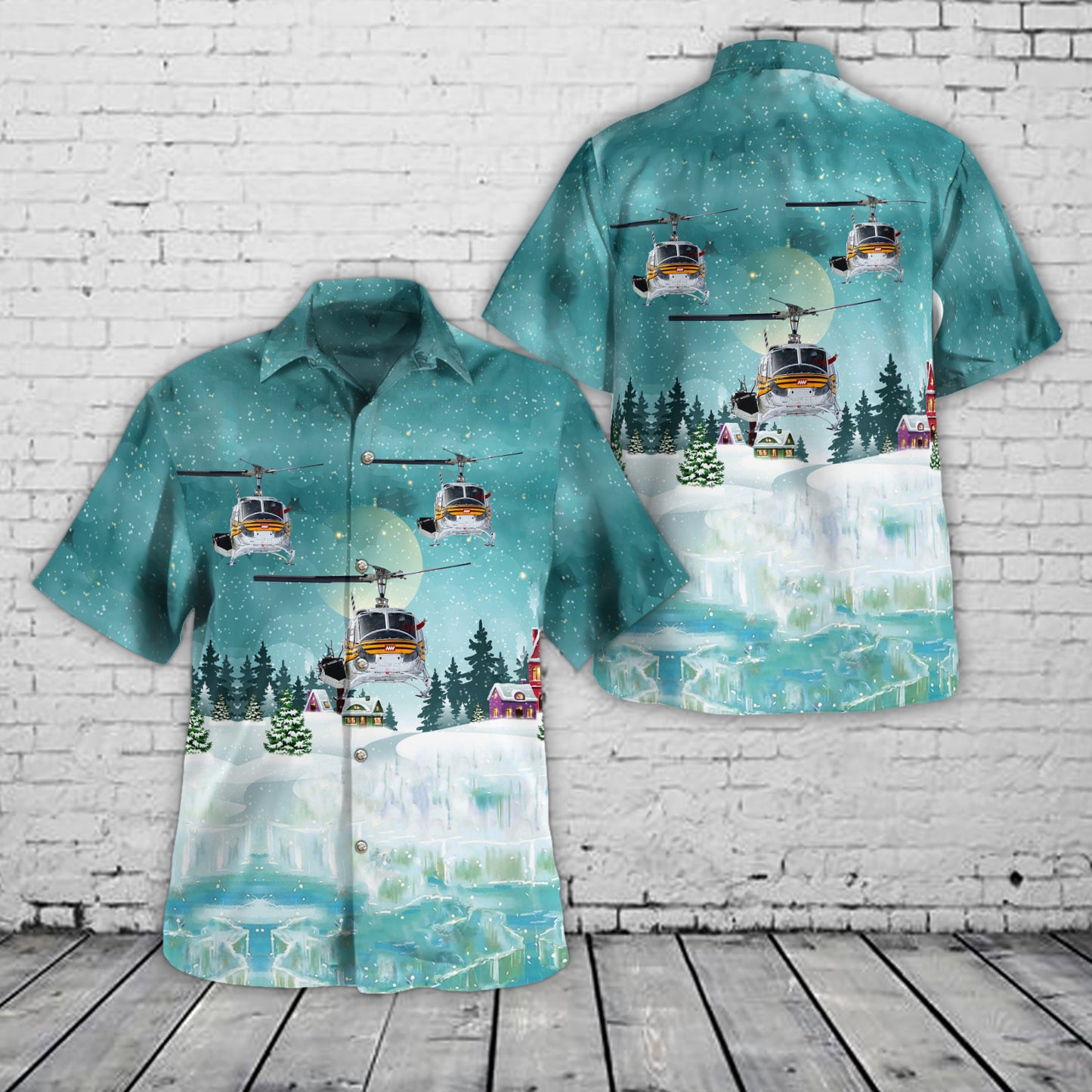 Heliski Hawaiian Shirt