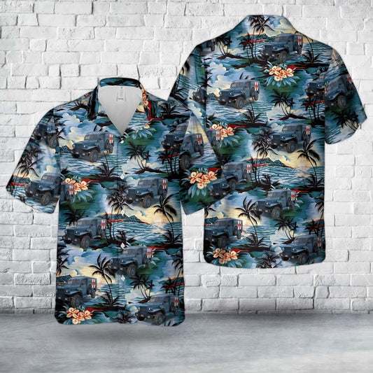 Hellenic Air Force Dodge WC 54 Ambulance Hawaiian Shirt