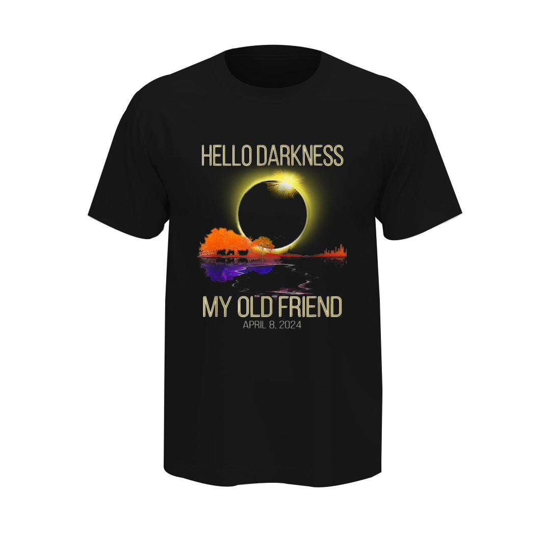 Hello Darkness My Old Friend Solar Eclipse April 08, 2024 Classic Unisex T-Shirt Comfort Colors 1717
