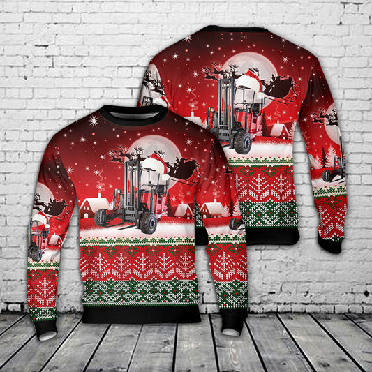Hiab USA Moffett M8NX forklift Christmas Sweater