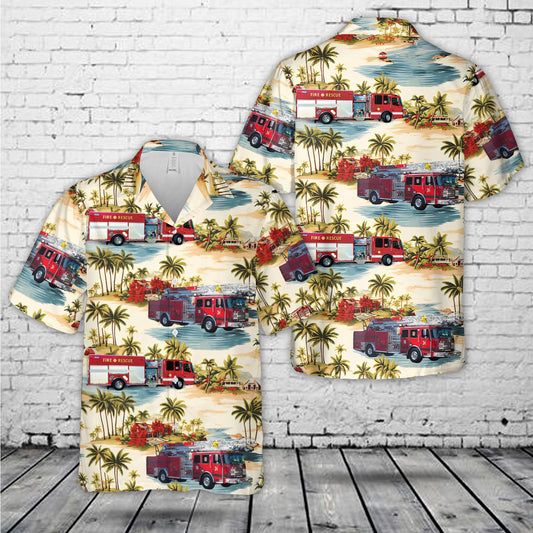 Hilltop Fire District, Spartanburg, SC, South Carolina Hawaiian Shirt