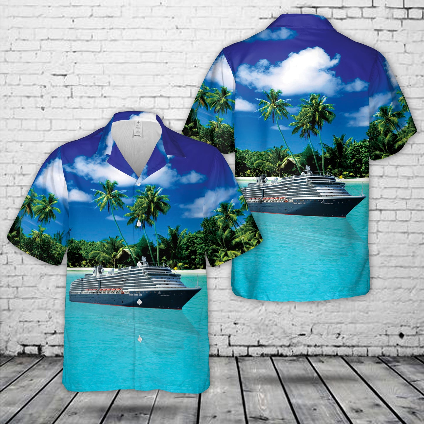 Holland America Line MS Oosterdam Hawaiian Shirt