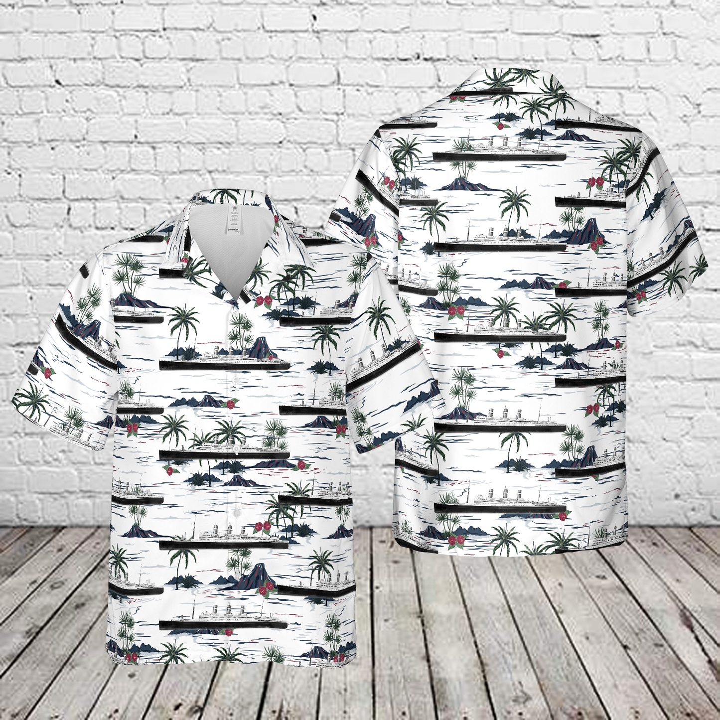 Holland America Line SS Statendam (1924) Hawaiian Shirt