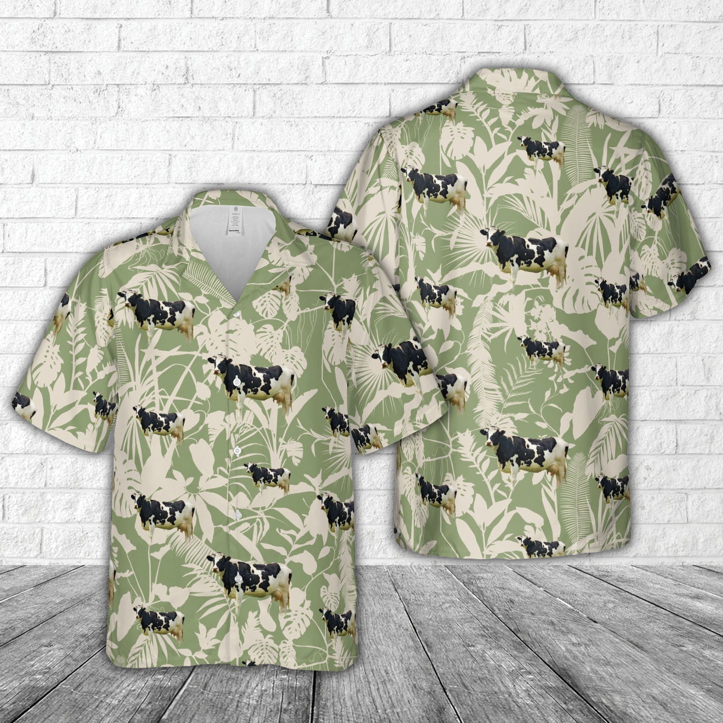 Holstein Dairy Cow Hawaiian Shirt