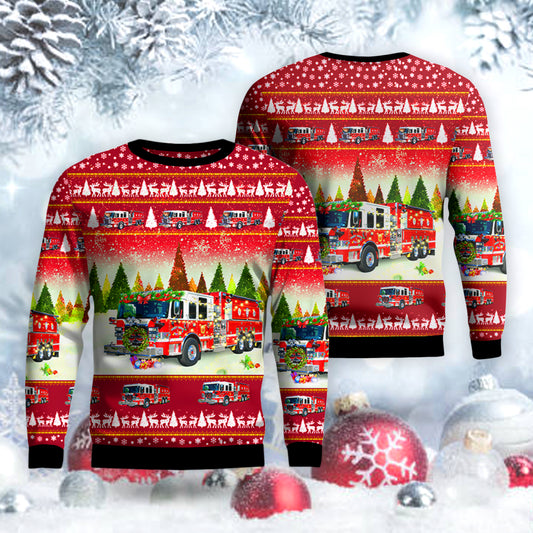 Honey Brook Fire Company #1, Honey Brook, Pennsylvania Christmas Sweater