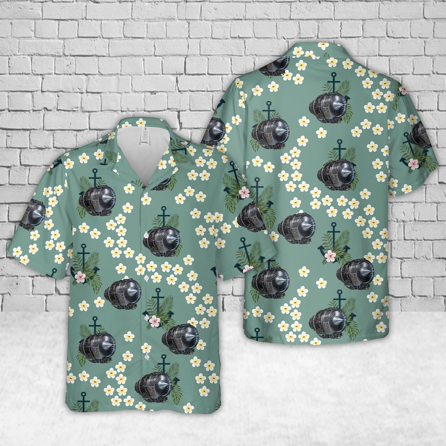 Honeywell TFE731 Aircraft Engine Hawaiian Shirt