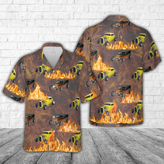 Hot Rod Cars Hawaiian Shirt