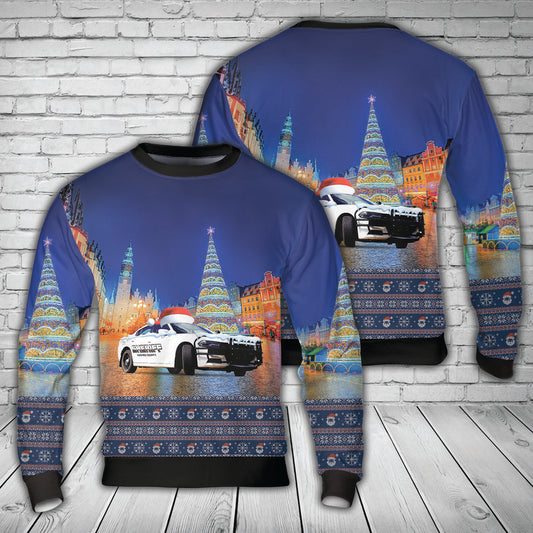 Hughes County Sheriff, Oklahoma Christmas AOP Sweater
