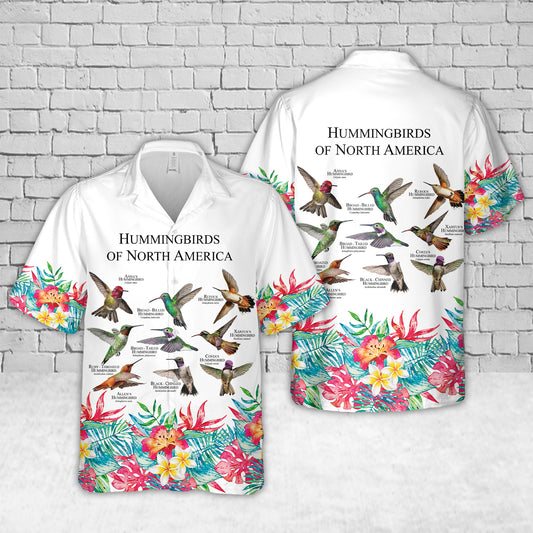 Hummingbirds of North America Hawaiian Shirt