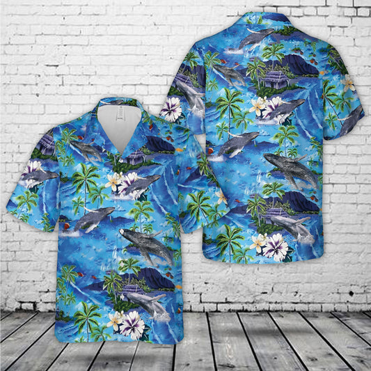 Humpback Whale Hawaiian Shirt
