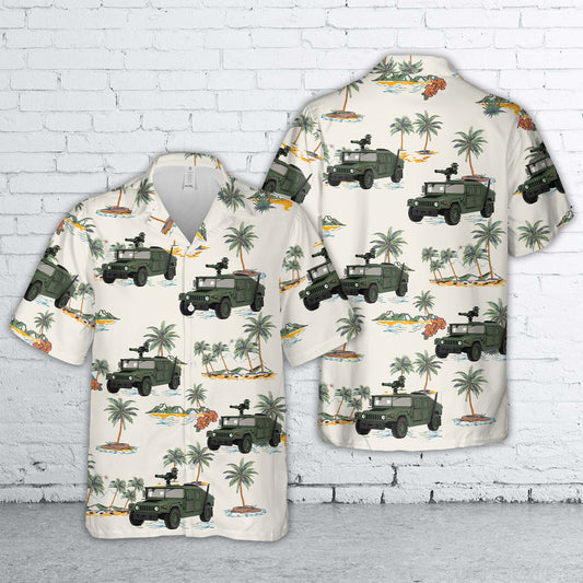 Humvee Military M1046 TOW Missile Hawaiian Shirt