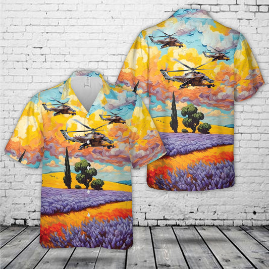 Hungary Air Force Mil Mi-24V Hawaiian Shirt