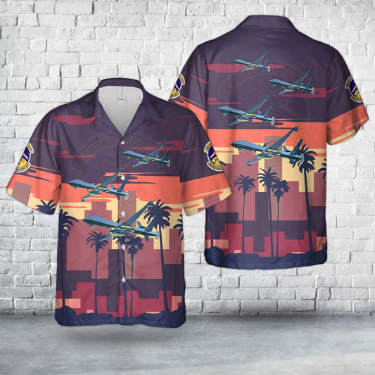 Hurlburt Field, Florida, US Air Force 2nd Special Operations Squadron General Atomics MQ-9 Reaper Hawaiian Shirt