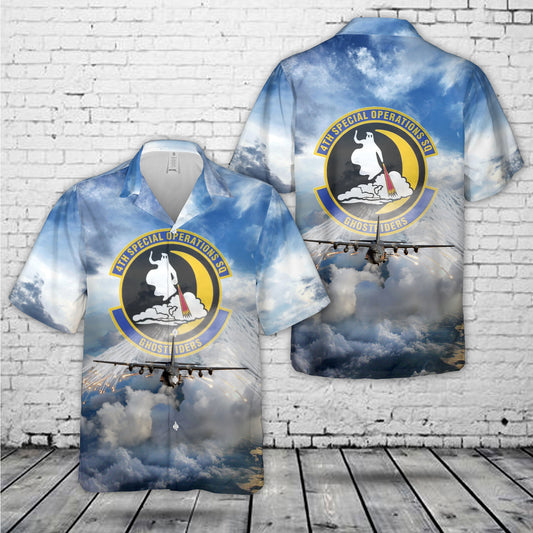 Hurlburt Field, Florida, US Air Force 4th Special Operations Squadron AC-130U ''Spooky'' gunship Hawaiian Shirt