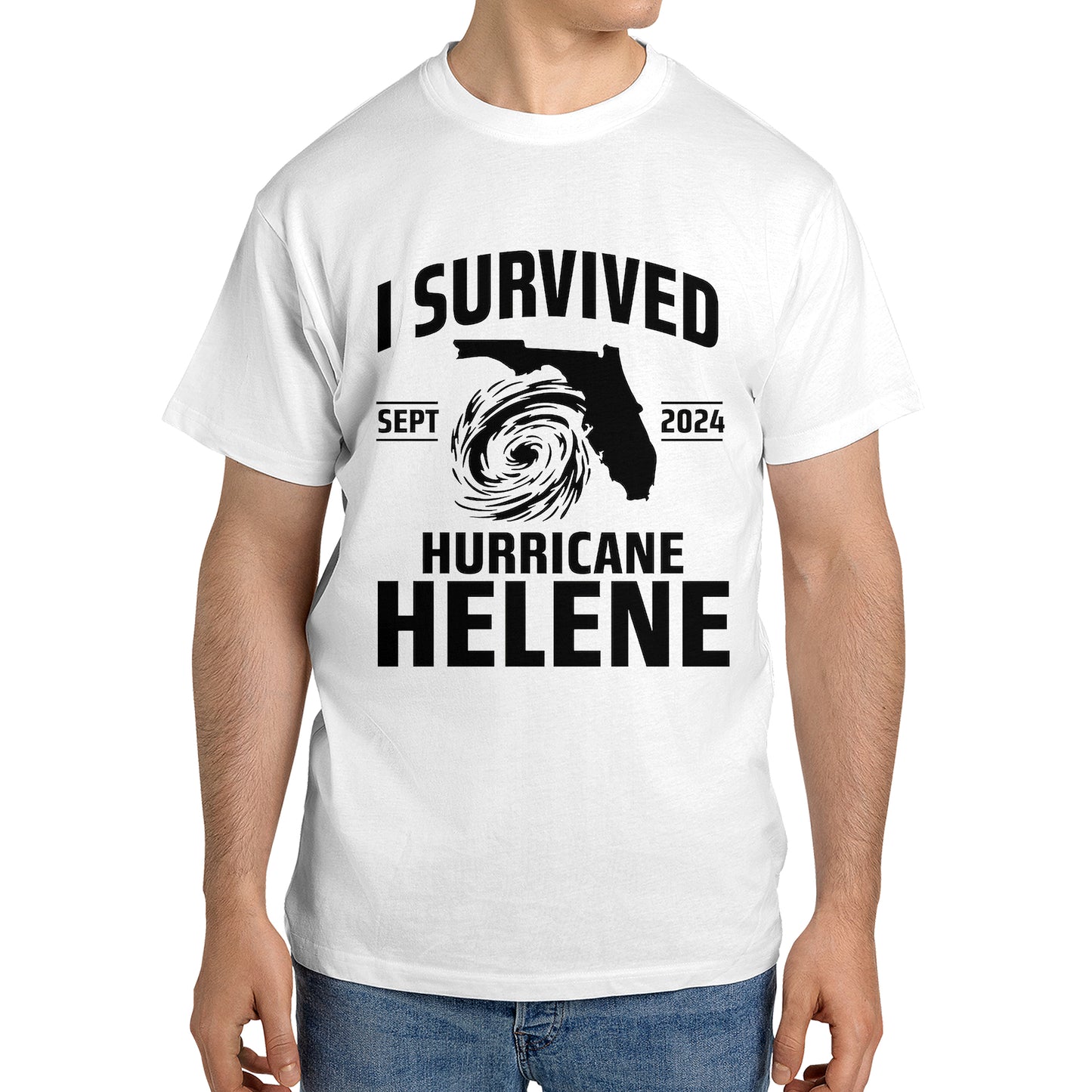 I Survived Hurricane Helene, Florida Tropical Storm Classic Unisex T-Shirt Gildan 5000 (Made In US)