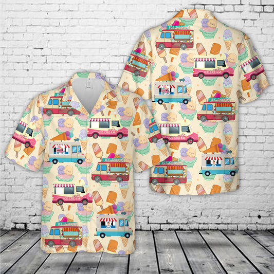 Ice Cream Truck Hawaiian Shirt
