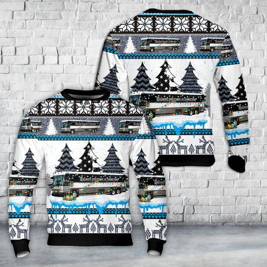 Illinois Department Of Corrections Christmas AOP Sweater