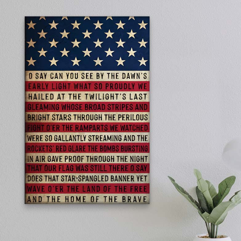 Independence Day 4th Of July Patriotic Vertical Canvas