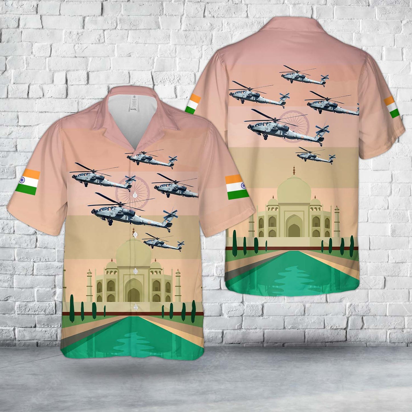 Indian Air Force AH-64 Apache, Happy Independence Day India Hawaiian Shirt