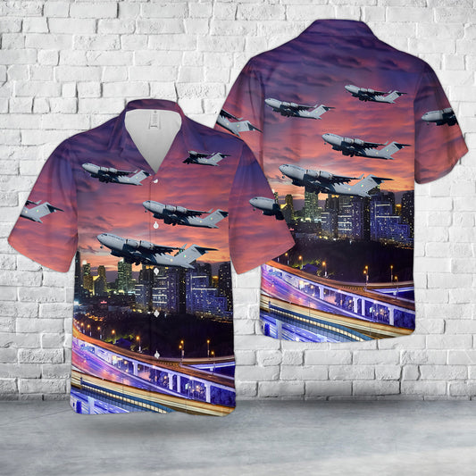 Indian Air Force Boeing C-17A Globemaster III Hawaiian Shirt
