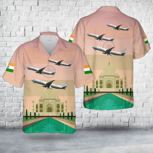 Indian Navy Boeing P-8I Neptune (737-8FV), Happy Independence Day India Hawaiian Shirt