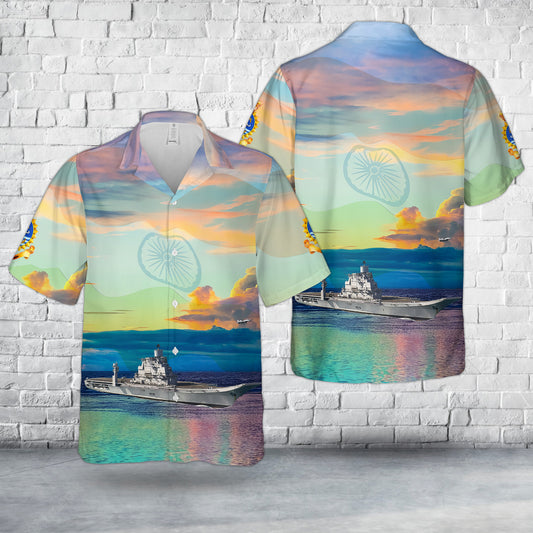 Indian Navy INS Vikramaditya (R33), Happy Independence Day India Hawaiian Shirt