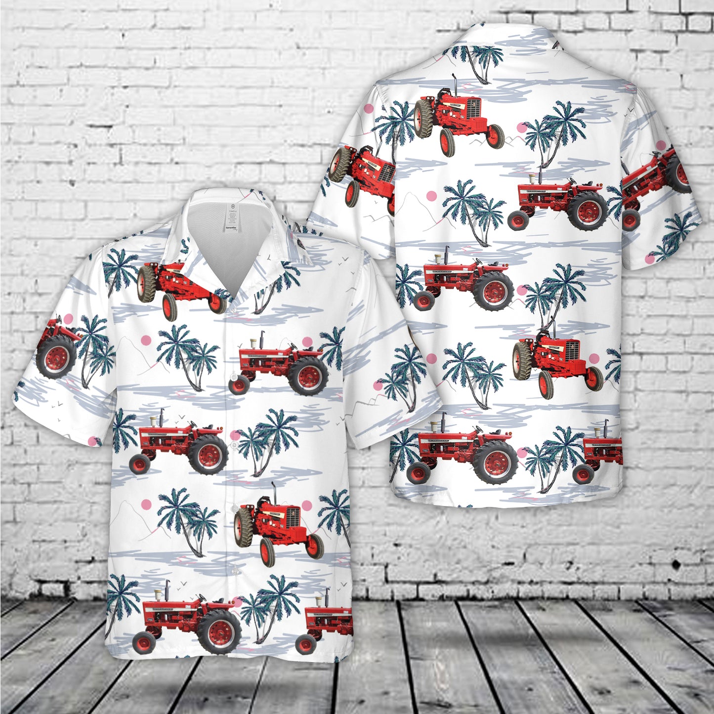 International 756 Tractor Hawaiian Shirt
