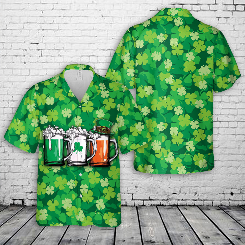 Irish Beer St. Patrick's Day Hawaiian Shirt