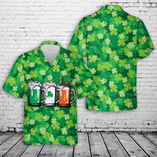 Irish Beer St. Patrick's Day Hawaiian Shirt