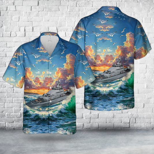 Irish Naval Service LÉ Aoibhinn Hawaiian Shirt