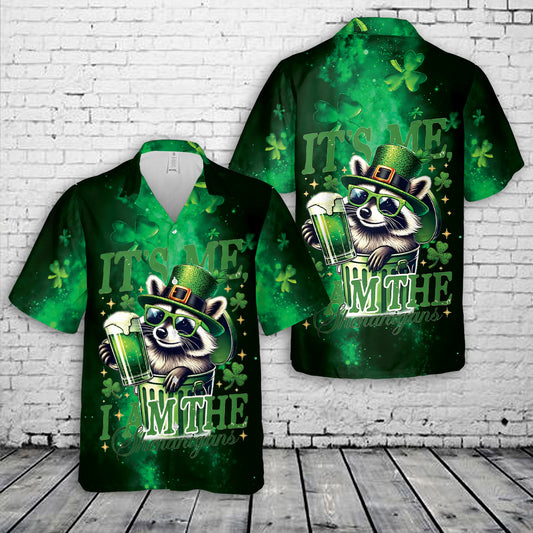 It's Me I Am The Shenanigan Funny Raccoon Hawaiian Shirt
