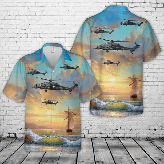 Italian Air Force AH-129D Mangusta Hawaiian Shirt