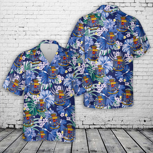 Italian Army 4th Alpini Paratroopers Regiment Hawaiian Shirt