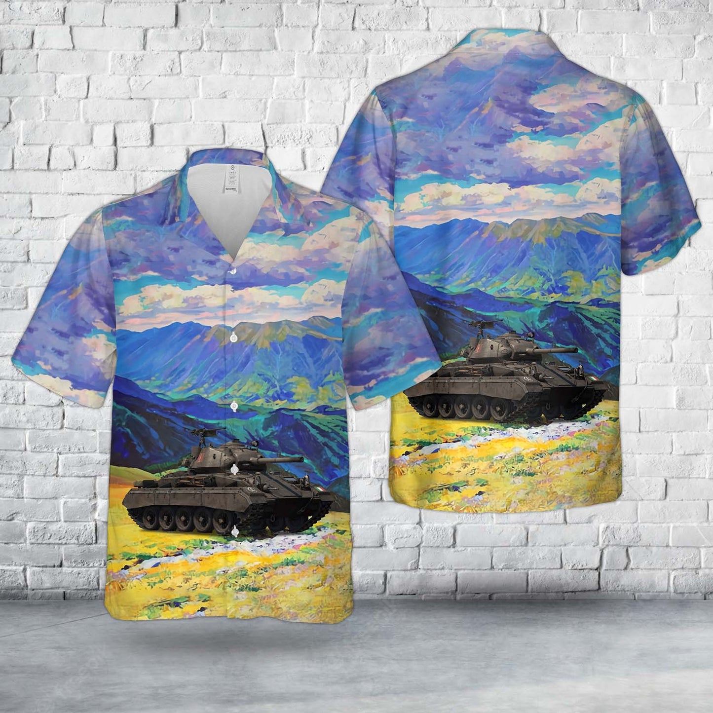 Italian Army Carro leggero M24 Hawaiian Shirt