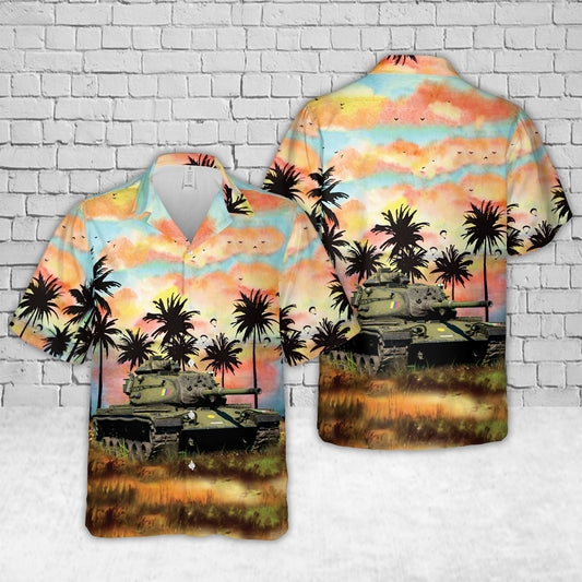 Italian Army M60A1 "D.C.Ariete" Hawaiian Shirt