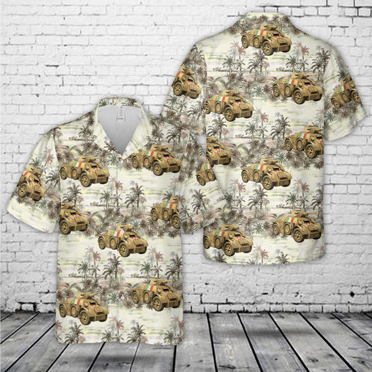 Italian Autoblinda Armored Car Hawaiian Shirt